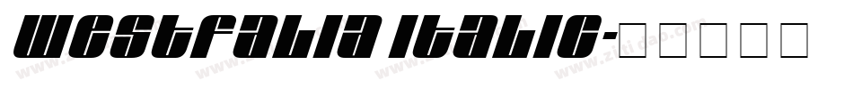 Westfalia Italic字体转换